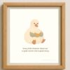Little Goose Reading Book — Nursery Wall Art Printable