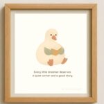 1 Little Goose Reading Book — Nursery Wall Art Printable