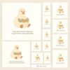 Little Goose Reading Book — Nursery Wall Art Printable